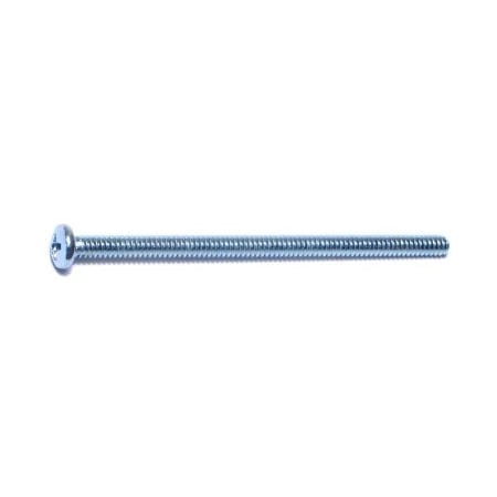 Midwest Fastener #6-32 x 2-1/2 in Phillips Pan Machine Screw, Zinc Plated Steel, 100 PK 07323